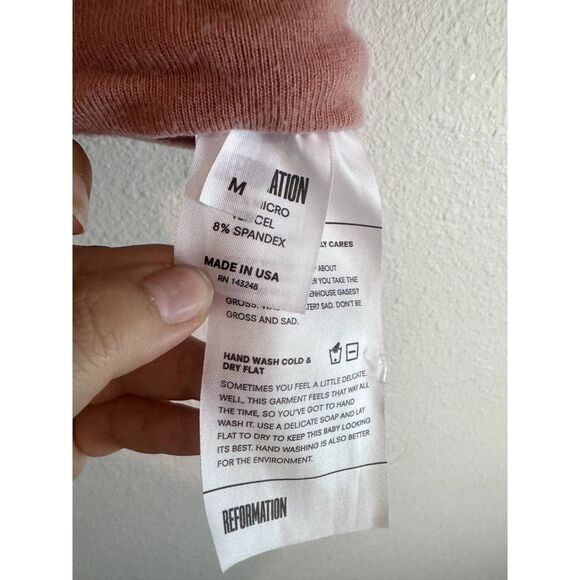 Reformation Mock Neck Knit Cropped Tank Top - Picture 5 of 5